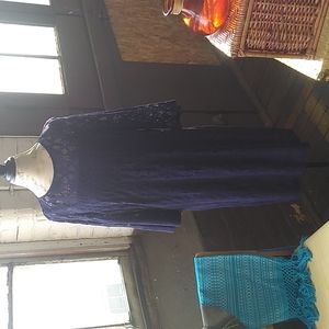 Chico's navy blue lace dress (size 2)